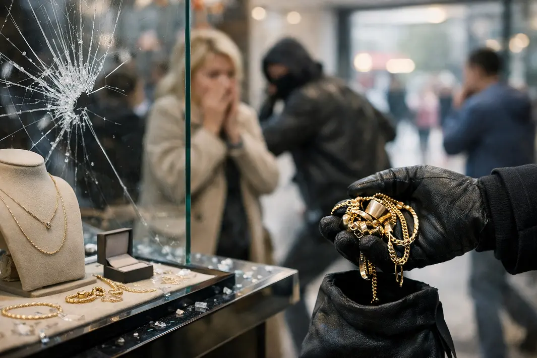 Diefstal van gouden sieraden bij Rotterdamse juwelier terwijl het druk is