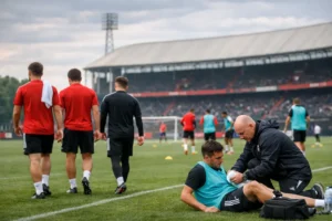 Drie spelers afwezig tijdens openbare training Feyenoord, coach werkt aan herstel