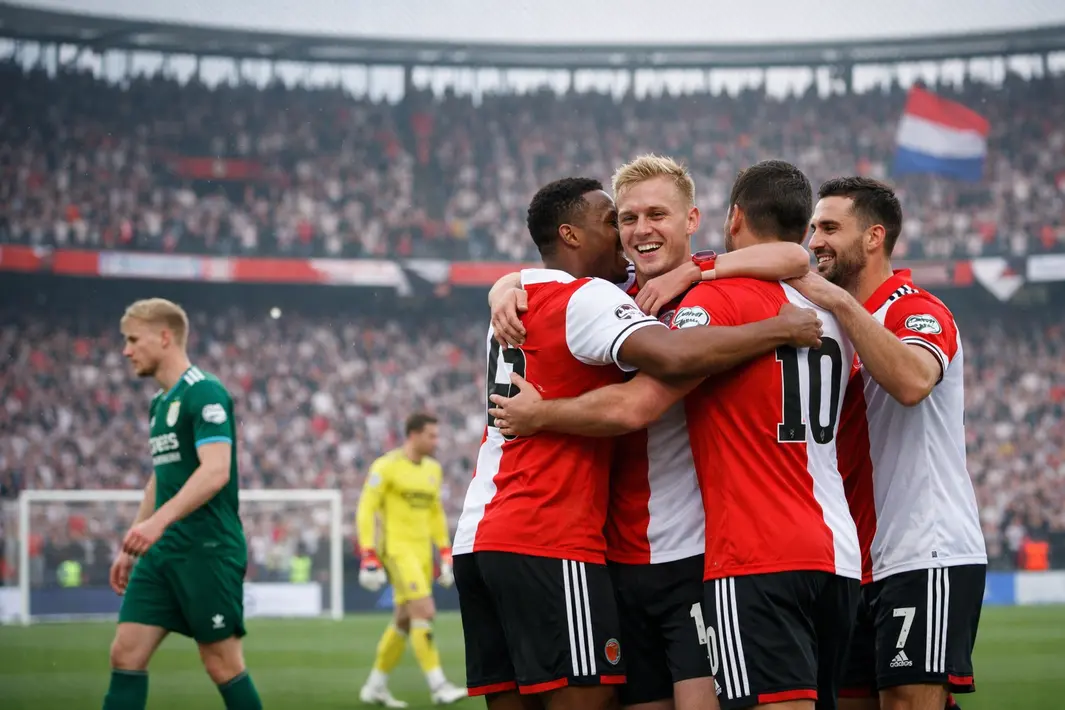 Feyenoord boekt comfortabele zege tegen FC Groningen in eigen stadion