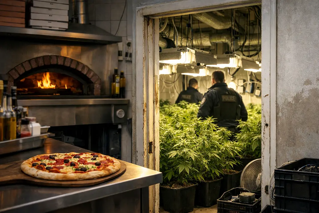 Hennepkwekerij aangetroffen tijdens controle in Rotterdamse pizzeria