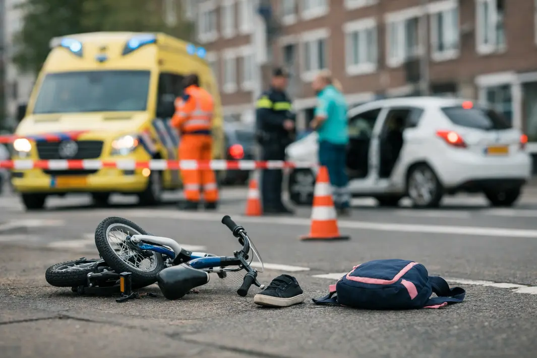 Kind betrokken bij aanrijding in Rotterdam-Delfshaven, bestuurder onbekend