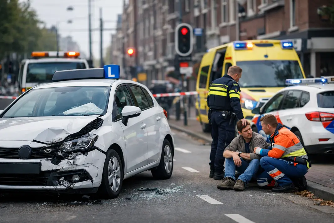 Lesauto betrokken bij aanrijding op Oranjeboomstraat, één licht gewonde