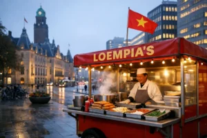 Loempiakraam keert na vernieling terug op de Coolsingel