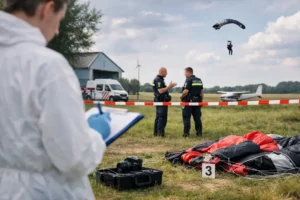 Onderzoek naar overlijden parachutist in Rhoon na sprong