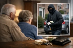 Politie toont herkenbaar beeld van verdachte die groot geldbedrag van ouder echtpaar stal