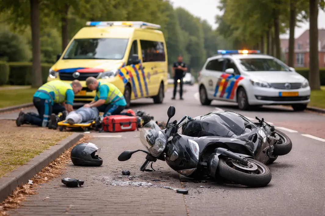Scooterbestuurder gewond na aanrijding met auto in Hellevoetsluis