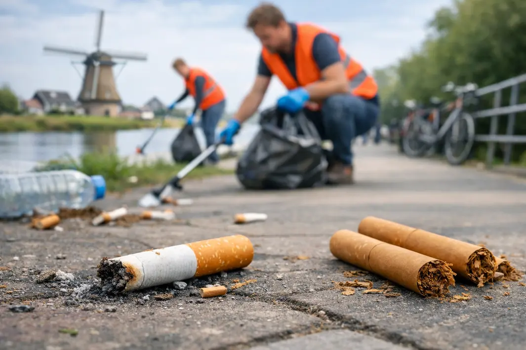Steeds meer actie tegen zwerfafval door sigarettenpeuken en pleidooi voor filtervrije sigaret