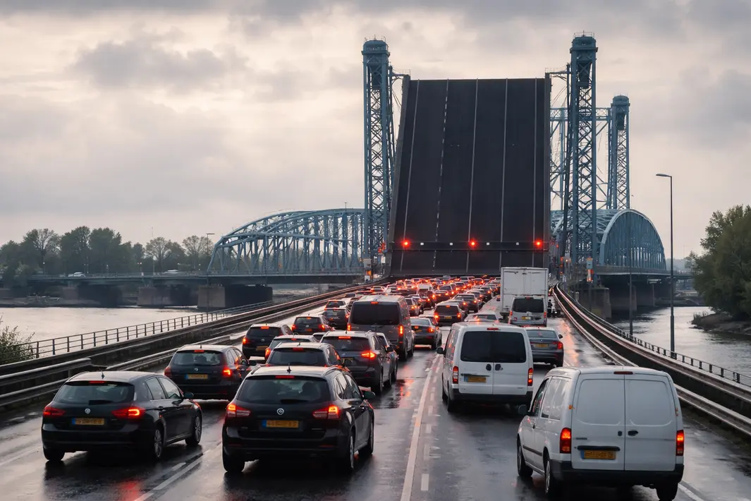 Storing bij Papendrechtsebrug zorgt voor verkeersproblemen