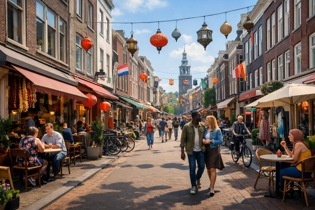 Transformatie van de Zwart Janstraat tot een levendige winkelstraat met diverse culturele invloeden