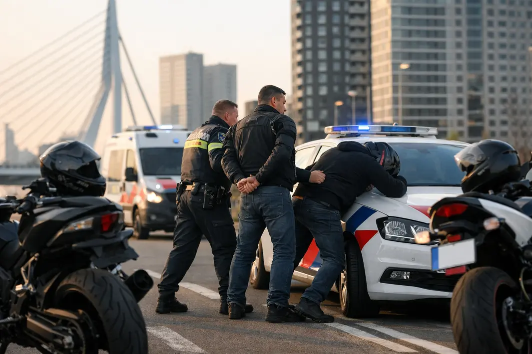 Twee motorrijders aangehouden na verkeersruzie met mishandeling in Rotterdam-Zuid
