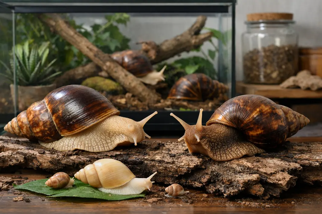 Unieke verzameling Afrikaanse reuzenslakken in huis van Rotterdammer