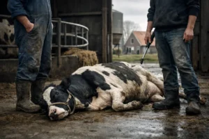 Veehandelaren veroordeeld voor mishandeling van zieke koe in Oud-Alblas
