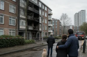 Appartementen ontruimd na brand in Rotterdam-West