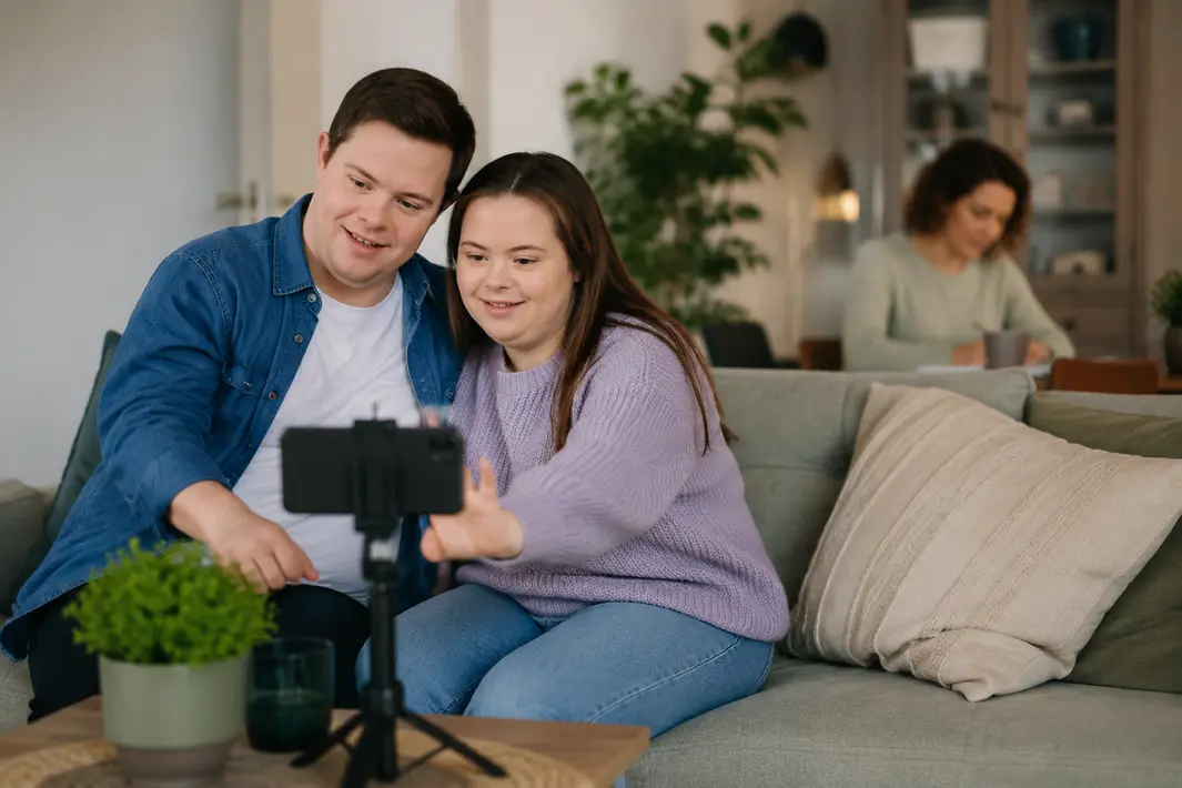 Begeleid wonen biedt balans voor stel met beperking en toont menselijke kant via social media