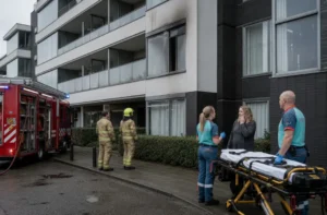 Brand in flatwoning in Rotterdam: vrouw raakt gewond maar weigert ambulance