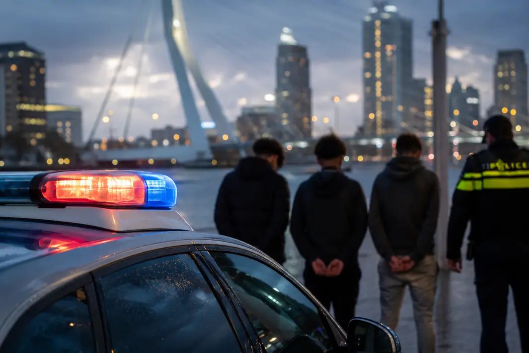 Drie tieners aangehouden na aantreffen nepvuurwapen en vermist meisje in Rotterdam