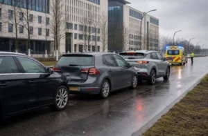 Drie voertuigen betrokken bij kop-staartbotsing op Laan van Avant-Garde