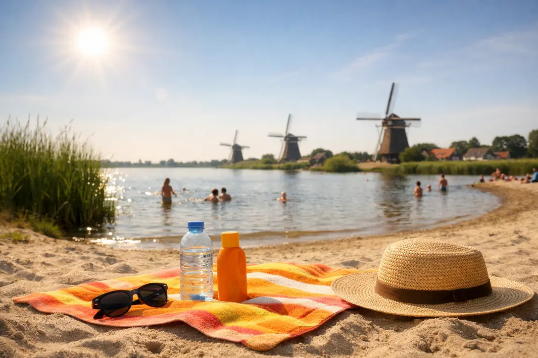 Eerste zomerse hitte van het jaar bereikt en mogelijk zelfs voorbij 25 graden