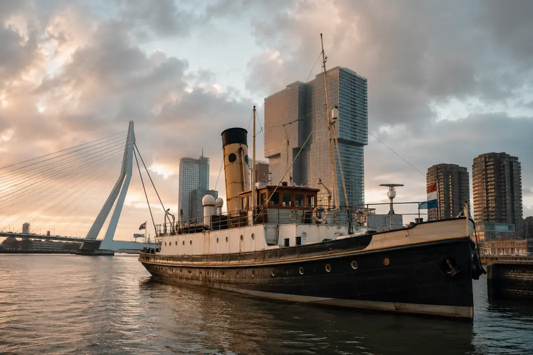Iconisch Rotterdamse schip van 100 jaar te koop, behoud in de stad gewenst