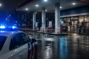 Overval op tankstation in Rotterdam met per ongeluk afgaand vuurwapen