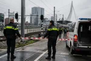 Politie beëindigt spoorblokkade in Rotterdam na korte duur