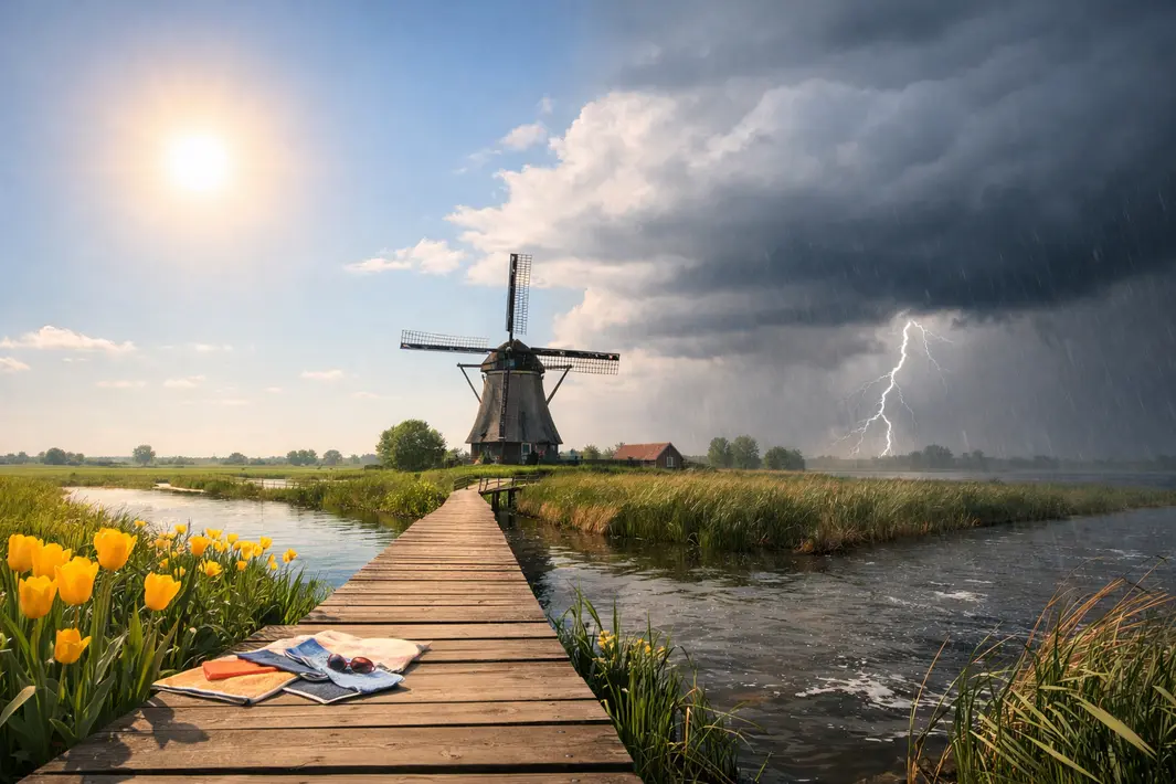 Start mei met zomerse temperaturen, maar veranderend weer in het vooruitzicht