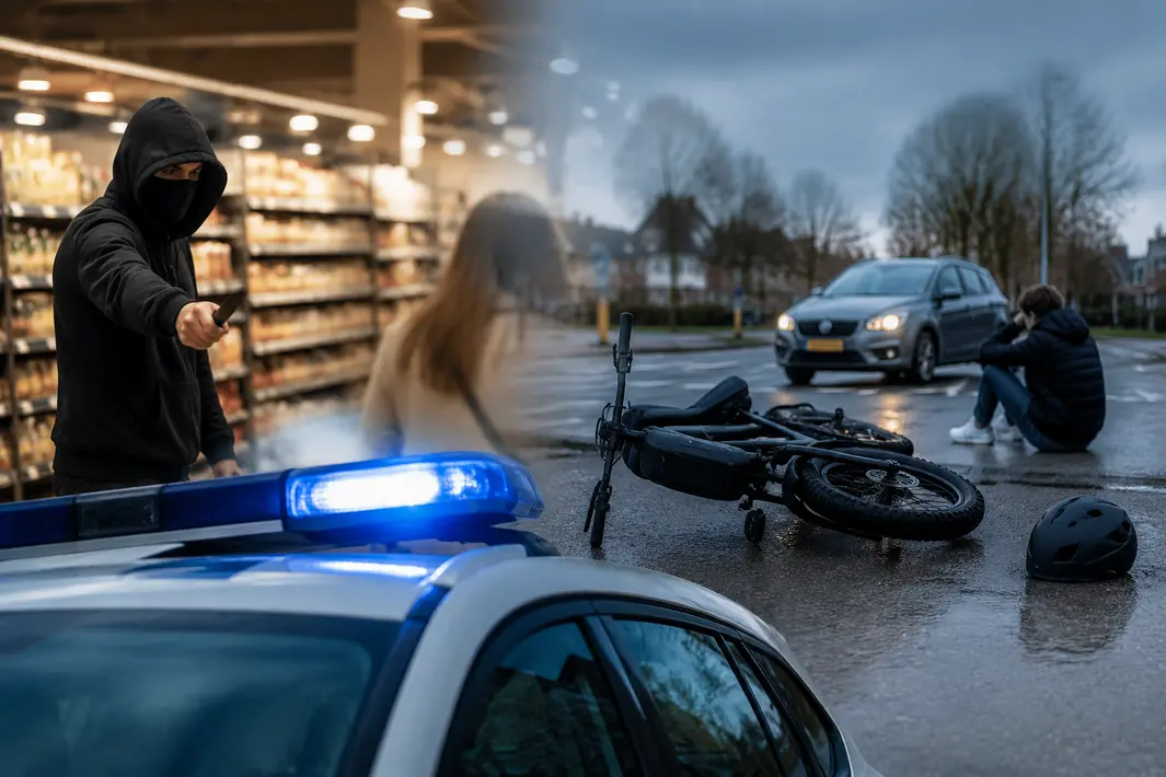 Veiligheidsincidenten in regio: bedreiging in supermarkt en aanrijding met jongen op fatbike