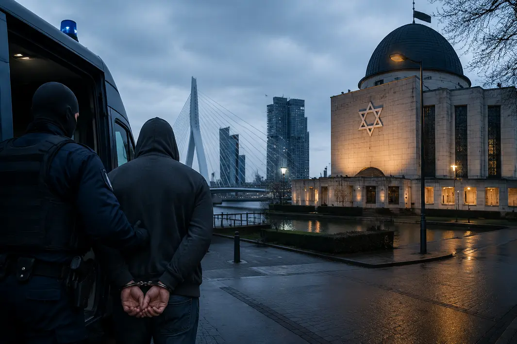 Verdachte opgepakt voor aanslagen op Joodse doelen in Nederland, onder meer in Rotterdam