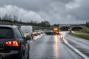 Vertragingen op A29 na ongeluk voor Heinenoordtunnel