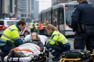 Vrouw gewond na incident met tram in centrum Rotterdam