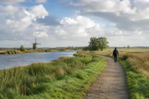 Wandelen onthult de ruimte en rust in het Nederlandse landschap