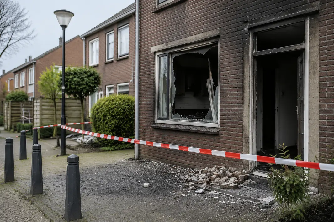 Woning in Spijkenisse tijdelijk gesloten om veiligheidsredenen na explosies