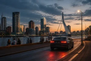 Avondelijke autotochten in Rotterdam centrum roepen gemengde reacties op