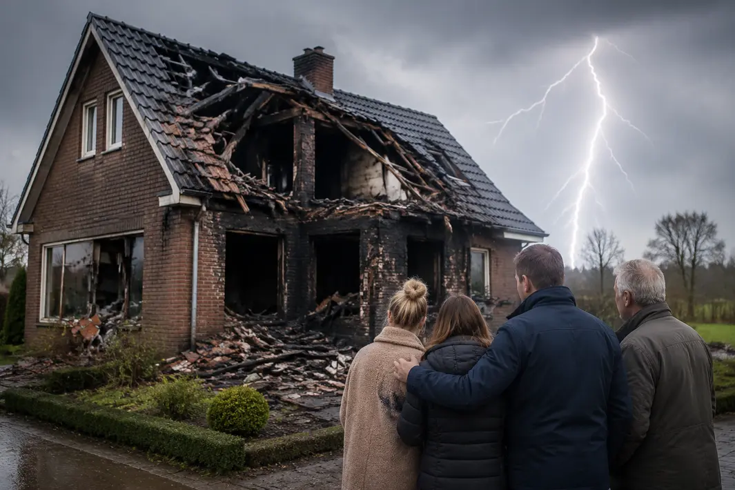 Woning en levenswerk familie Brand vernield door blikseminslag, steun stroomt binnen